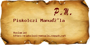 Piskolczi Manuéla névjegykártya